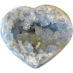 Dreamy Celestite Crystal Cluster Heart