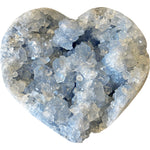 Peaceful Celestite Crystal Cluster Heart