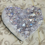 First Love Amethyst Crystal Cluster Heart