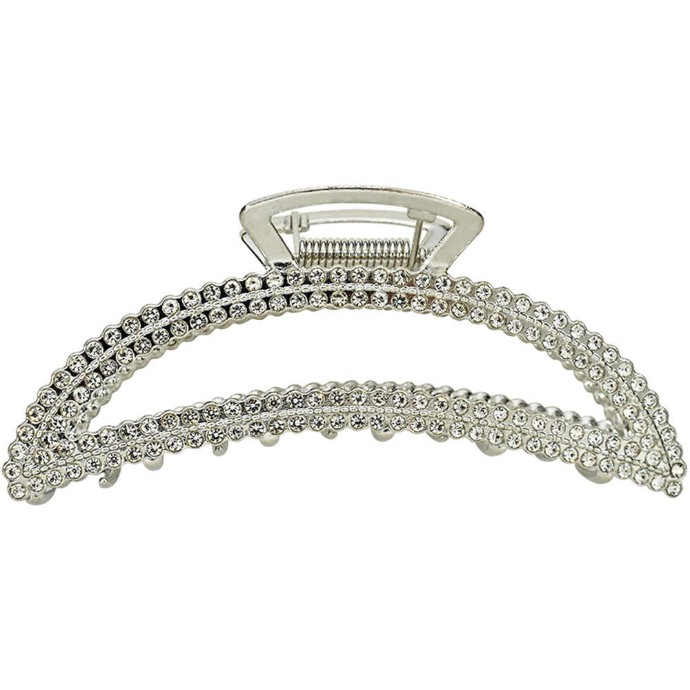 Holiday Magic Hair Claw Clip (Sterling Silvertone/Icy Clear  display picture 1