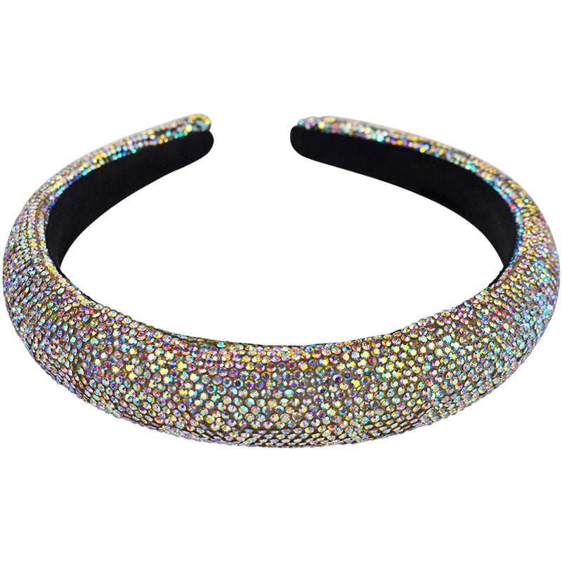 Fairyland Crystalized Padded Headband (Black/Crystal AB)