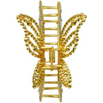 Crystal Queen Butterfly Hair Claw Clip (Goldtone)