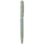 Fairyland Crystallized Tablet Tip End Ball Point Pen (Silvertone/Crystal AB)