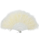Magic Marabou Feather Fans (Ivory)