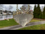 Dream Queen Ornament Necklace (Sterling Silvertone)