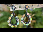 Mystical Opal and Diamond Earrings