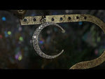 Crystal Dream CZ Crescent Moon Open Ring Charm (Goldtone)
