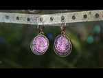 Mystic Goddess Seaview Moon Compass Rose Leverback Earrings (Copper Ox/Mystic Iridis)