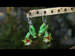 Holiday Dreams Dragon Leverback Earrings (Sterling Silvertone)