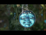 Mystic Goddess Seaview Moon Compass Rose Shimmer (Silver Ox/50mm Mystic Blue Sphinx)