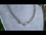 Snake Chain 32" Magnetic Interchangeable Necklace (Sterling Silvertone)