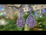 Royal Countess Diamond and Amethyst Earrings