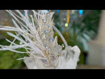 Tatiana Fairyland Crystal & Feather Headband (Gold/White)