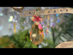 Fall Festival Crystal Drop Open Ring Charm (Goldtone)