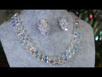 Crystal Ice Necklace & Earrings Set (Goldtone/Crystal AB)