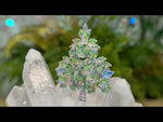 Stardust Dream Holly Tree Pin Pendant (Sterling Silvertone)