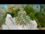 Stardust Dream Holly Tree Pin Pendant (Goldtone)