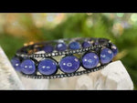 Tanzania Diamond and Tanzanite Eternity Bangle Bracelet
