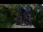 Magical Rainbow Titanium Aura Amethyst Crystal Cluster