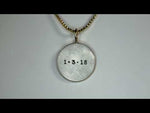 Heather B. Moore Silver & Gold Name And Date Round Charm