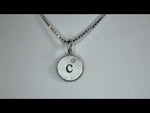Heather B. Moore Silver Single Initial Round Charm