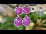 Ruby and Diamond Goddess Earring