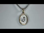 Heather B. Moore Single Initial Oval Charm