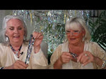 Diva Darling Emerald Cut Magnetic Interchangeable Necklace (Goldtone/Mystic Blue)