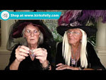 Crystal Raven Back To Front Pierced Earrings (Silver Ox)