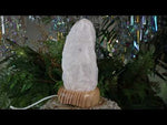 Fairyland Quartz Crystal Lamp With Wood Base