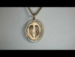 Heather B. Moore Angel Wings Channel Set Oval Charm (14k Yellow Gold)