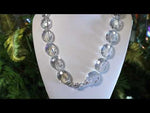 Empress Oval Magnetic Interchangeable Necklace (Sterling Silvertone/Crystal AB)