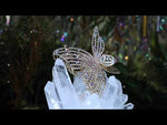Crystal Queen Butterfly Hair Claw Clip (Goldtone)