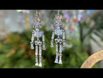 Skeleton Queen French Wire Earrings (Silvertone)
