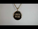 Heather B. Moore Carpe Diem Round Charm (14k Yellow Gold)