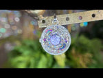 Celestial Goddess Seaview Moon Love Never Dies Open Ring Locket (Sterling Silvertone)