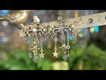 Mystical Cross Pierced Earrings (Brass Ox)