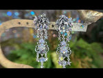 Couture Cupid Kiss Clip Earrings (Silver Ox)