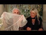 Twilight Garden Sheer Crystal Scarf (Jet)