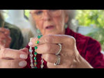 Fantasia Petite Beaded Link Necklace (Goldtone/Green AB)