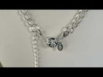 The Paris Chain Necklace With Seaview Moon Magnetic Closure (Sterling Silvertone)