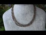 Shimmer Bead 18" Necklace (Sterling Silvertone/Mystic Iris)