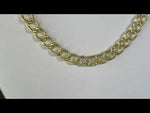 The Paris Chain Necklace With Seaview Moon Magnetic Closure (Goldtone)