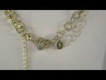 Riviera Crystal Magnetic Closure Necklace (Goldtone)