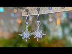 Stardust Diamond Petite Guiding Light Leverback Earrings (Platinum)