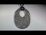 Divine Diamond Sparkle Adjustable Leather Necklace