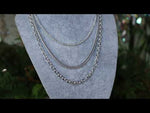 Chains Of Love Magnetic Closure Necklace (Sterling Silvertone)