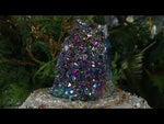 Spectral Rainbow Titanium Aura Amethyst Crystal Cluster