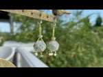 Starlight Spell Caster Leverback Earrings (Goldtone)