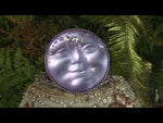 Venus Seaview Moon Starlight Memory Box with FREE Heart Agate Geode (Silvertone/Twilight Purple)